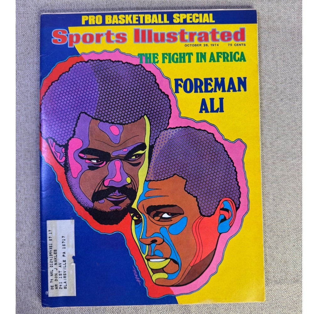 Vtg Sports Illustrated Oct 28 1974 Muhammad Ali George Foreman Rumble In Africa